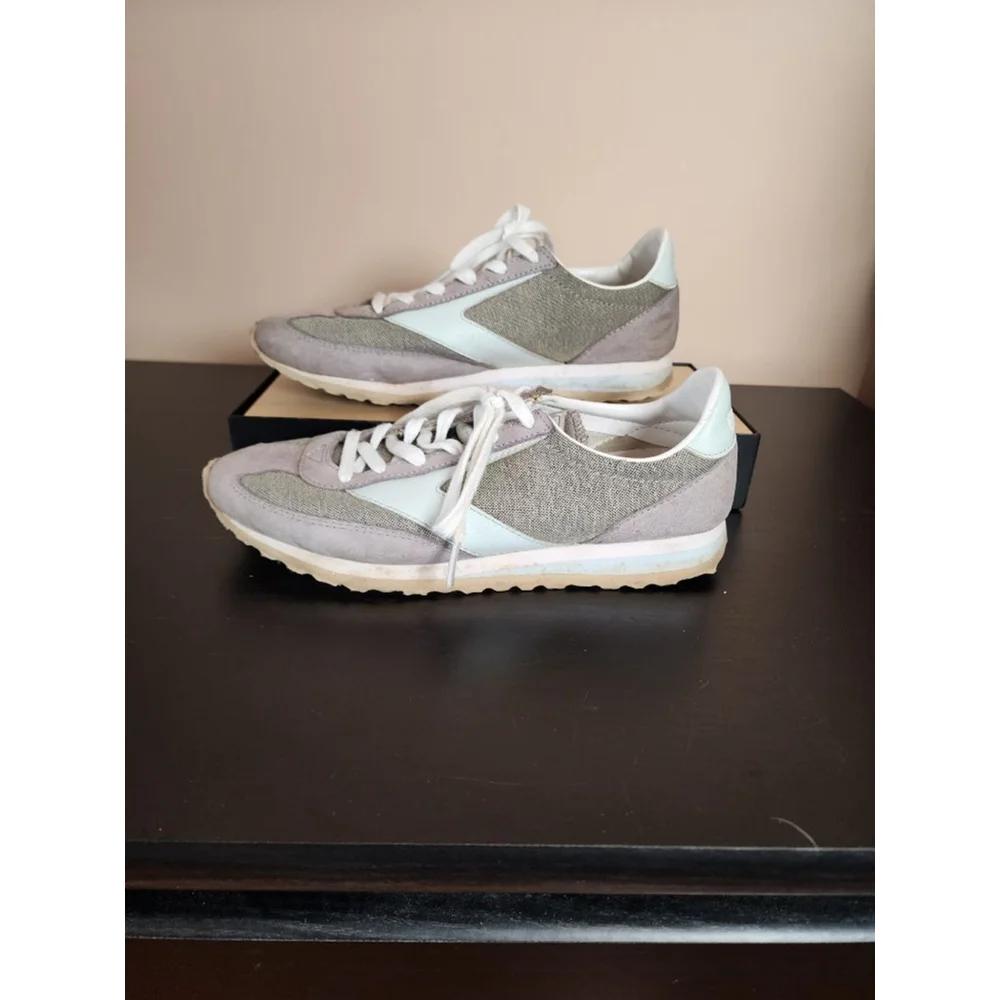 Women's Brooks Running Shoes Gray/Blue Size 8.5 - Picture 1 of 9